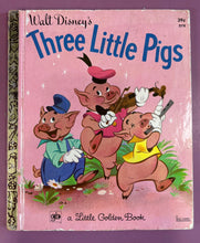 Load image into Gallery viewer, Vintage Walt Disney's Three Little Pigs a Little Golden Book D78 (1972)
