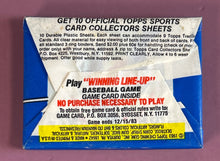 Load image into Gallery viewer, 1983 Topps Major League Baseball Unopened Wax Pack 15 Cards + Gum
