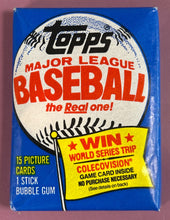 Load image into Gallery viewer, 1983 Topps Major League Baseball Unopened Wax Pack (15 Cards) Sealed
