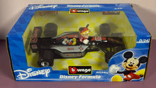 Load image into Gallery viewer, Bburago Disney Formula Mickey Mouse Racing Car 1/24 Scale Die Cast NIB
