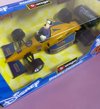 Load image into Gallery viewer, Burago Disney Formula Goofy Die-Cast Metal Race Car 1/24 Scale New in Box
