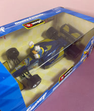 Load image into Gallery viewer, Burago Disney Formula Donald Duck 1/24 Scale Die Cast Metal Car Italy NIB
