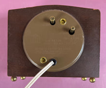 Load image into Gallery viewer, Vintage Westclox Sheraton S10-AA Electric Mantel Clock Dark Wood Case Canada

