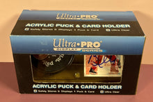 Load image into Gallery viewer, Autographed Brett Hull Detroit Red Wings Card &amp; Official Puck Display Case
