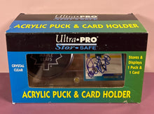 Load image into Gallery viewer, Nikolai Antropov Signed 2003 Topps Card #173 &amp; Leafs Puck Display Case
