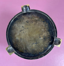 Load image into Gallery viewer, Antique Victorian Silver Plated Engraved Biscuit Barrel Jar on Stand

