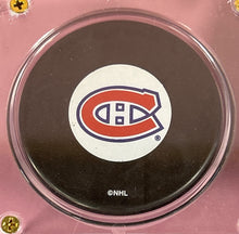 Load image into Gallery viewer, Patrick Roy Signed 1992 Upper Deck #614 Card &amp; Canadiens Puck Display Case
