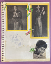 Load image into Gallery viewer, Vintage Dionne Warwick Autographed Scrapbook Page with Photos
