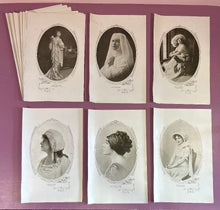Load image into Gallery viewer, Lot of Antique French Fashion Portrait Prints from "Les Modes" c. 1900s
