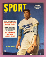 Load image into Gallery viewer, Sport Magazine April 1954 Don Newcombe Brooklyn Dodgers Canadian Edition
