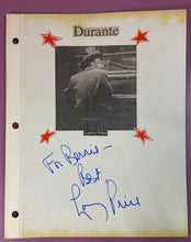 Load image into Gallery viewer, Lonny Price Autographed 'Durante' Page w/ Photo Signed 'For Bernie - Best'

