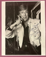 Load image into Gallery viewer, Michael Greer Signed 8x10 B&amp;W Photo Actor &amp; Comedian Autographed To Bernie

