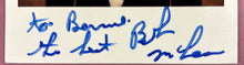 Load image into Gallery viewer, Bob McLean Autographed Signed Type-1 Polaroid Photo Inscribed "To Bernie"
