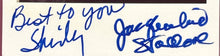 Load image into Gallery viewer, Jacqueline Stallone Autographed Type-1 Polaroid Photo "Best to you Shidy"
