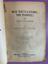 Load image into Gallery viewer, Beadle's Frontier Series No.63 Red Rattlesnake The Pawnee by Capt. Carleton
