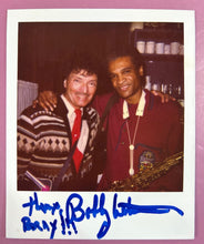 Load image into Gallery viewer, Bobby Watson Autographed Type-1 Polaroid Photo Jazz Saxophonist Signed To Barry
