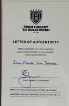 Load image into Gallery viewer, Jean-Claude Van Damme Autographed B&amp;W Photo with COA From Hockey To Hollywood

