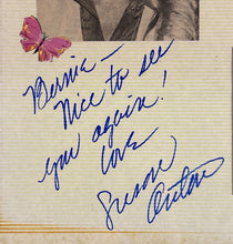 Load image into Gallery viewer, Susan Anton Autographed &amp; Personalized Vintage Scrapbook Page w/ Photos

