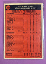 Load image into Gallery viewer, 1972 O-Pee-Chee World Series #226 Roberto Clemente Game 4 Baseball Card
