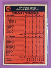 Load image into Gallery viewer, 1972 O-Pee-Chee World Series #226 Roberto Clemente Baseball Card Game 4
