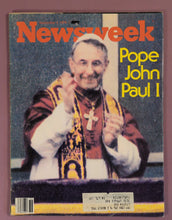 Load image into Gallery viewer, Newsweek Magazine September 4, 1978 - Pope John Paul I Cover
