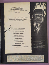 Load image into Gallery viewer, Castle of Frankenstein #1 Magazine (1962 Gothic Castle) 1st Issue

