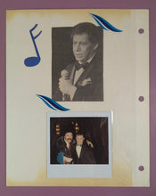 Load image into Gallery viewer, Lou Diamond Phillips Signed Photo Clipping Scrapbook Page &amp; Back Bonus Page
