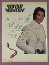 Load image into Gallery viewer, Wayne Newton &amp; Richard Simmons Dual Signed Autographed 1986 Magazine Page
