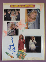 Load image into Gallery viewer, Barbara Mandrell Signed Autograph Handmade Scrapbook Page Collage 1992
