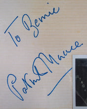 Load image into Gallery viewer, Patrick Macnee Autographed Handmade Page w/ Type-1 Polaroid Photo

