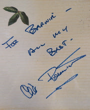 Load image into Gallery viewer, Cliff Robertson Signed Card w/ Misspelled Name &amp; Dina Merrill Photo on Back
