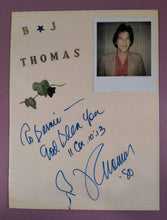 Load image into Gallery viewer, B.J. Thomas &amp; Jon Vlakos Signed Dual-Sided Photo Autograph Plaque 1980
