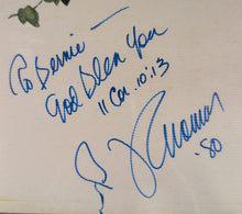 Load image into Gallery viewer, B.J. Thomas &amp; Jon Vlakos Signed Dual-Sided Photo Autograph Plaque 1980
