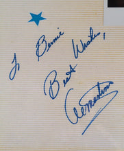Load image into Gallery viewer, Al Martino Signed Autograph Page w/ Type-1 Photo &amp; Cliff Robertson on Reverse
