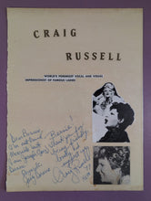 Load image into Gallery viewer, Craig Russell Signed Handmake Page
