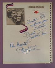 Load image into Gallery viewer, Frank Gorshin &amp; Jackie and Roy (Cain/Kral) Dual Signed Autograph Page
