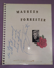 Load image into Gallery viewer, Maureen Forrester Autographed Page

