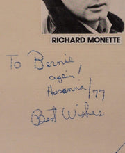 Load image into Gallery viewer, Richard Monette "Hosanna" 1977 Autographed Script/Program Signed To Bernie
