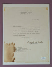 Load image into Gallery viewer, Douglas MacArthur Signed Typed Letter 1961 to Montreal Alouettes JSA LOA
