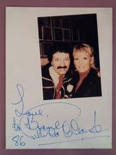 Load image into Gallery viewer, Petula Clark Autographed 9x12 Canvas Board w/ Photo &amp; Inscription 1986
