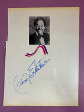Load image into Gallery viewer, Billy Eckstine Autographed Signed Page with Photo Jazz &amp; Big Band
