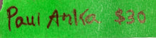 Load image into Gallery viewer, Paul Anka Signed Autograph Index Card - Genuine Music Collectible
