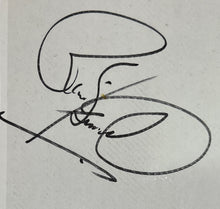 Load image into Gallery viewer, René Simard Autographed Album Page Phantom of the Opera Paul Stanley Ad
