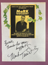 Load image into Gallery viewer, Mark Tewksbury Autographed 'One Man Show' Flyer Buddies in Bad Times Theatre
