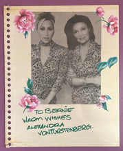 Load image into Gallery viewer, Alexandra Von Furstenberg Signed Autograph Newspaper Clipping Scrapbook Page

