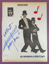 Load image into Gallery viewer, Tommy Tune Autographed Signed Scrapbook Page with Photos Vintage 1987
