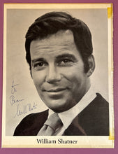Load image into Gallery viewer, William Shatner Autographed Photo &amp; Signed Dual Scrapbook Page

