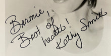 Load image into Gallery viewer, Kathy Smith Autographed Inscribed B&amp;W Promo Photo "Best of health" Sony SMV
