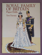 Load image into Gallery viewer, Royal Family of Britain Paper Dolls by Tom Tierney (Dover, 1993) Paperback
