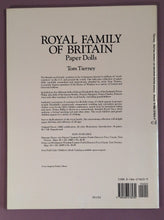 Load image into Gallery viewer, Royal Family of Britain Paper Dolls by Tom Tierney (Dover, 1993) Paperback
